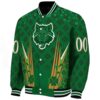 custom arkansas state red wolves shamrock pattern green jacket best selling jacketwow