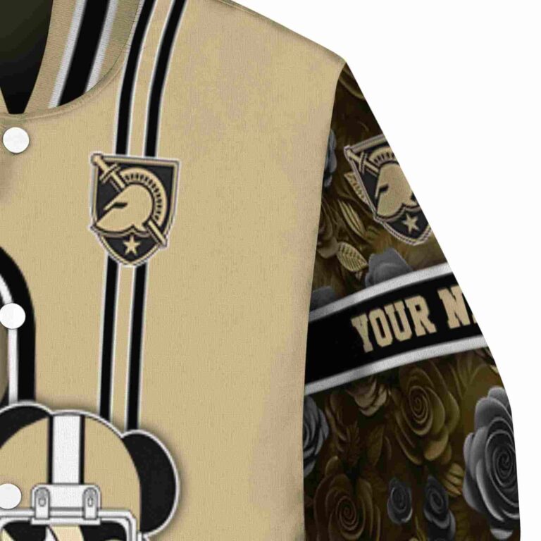 custom army black knights rose mickey gold jacket premium grade jacketwow