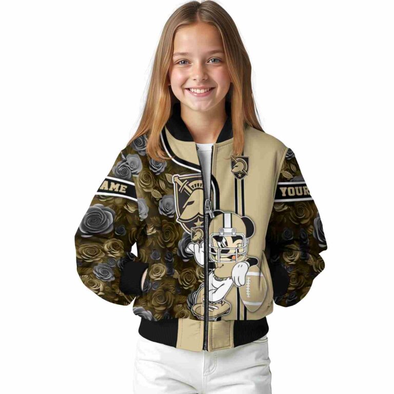 custom army black knights rose mickey gold jacket top rated jacketwow
