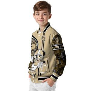 custom army black knights rose mickey gold jacket trendy jacketwow