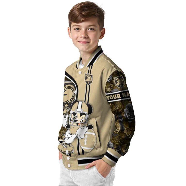 custom army black knights rose mickey gold jacket trendy jacketwow