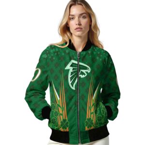 custom atlanta falcons shamrock pattern green jacket latest model jacketwow