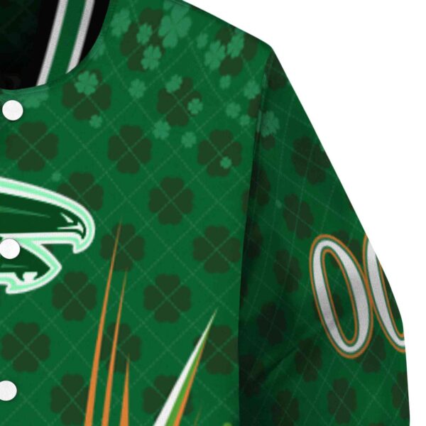 custom atlanta falcons shamrock pattern green jacket premium grade jacketwow