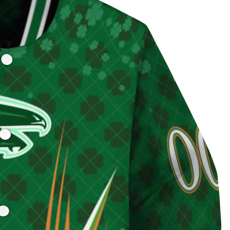 custom atlanta falcons shamrock pattern green jacket premium grade jacketwow