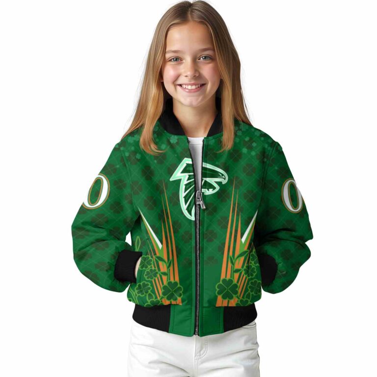 custom atlanta falcons shamrock pattern green jacket top rated jacketwow