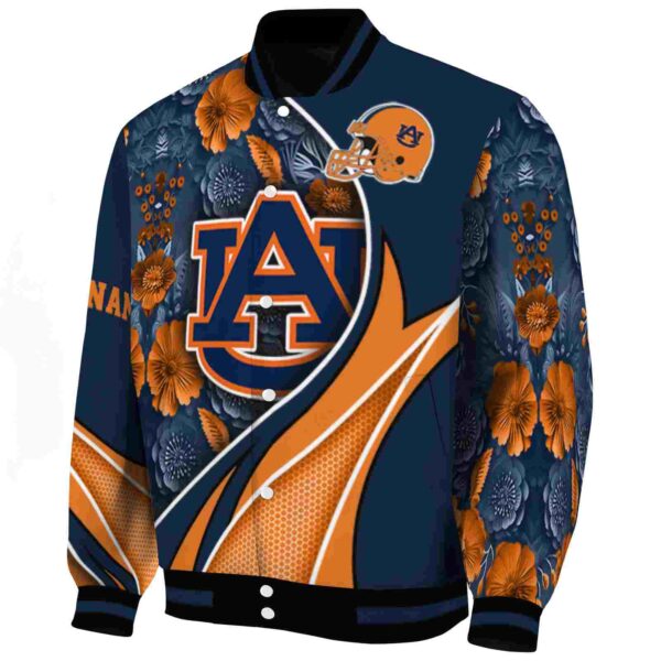 custom auburn tigers floral print navy blue jacket best selling jacketwow