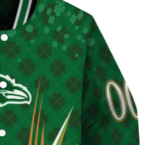 custom baltimore ravens shamrock pattern green jacket premium grade jacketwow