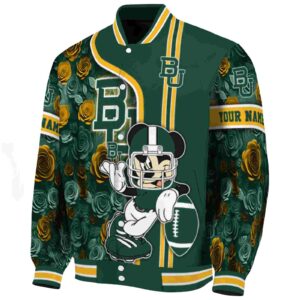 custom baylor bears rose mickey green jacket best selling jacketwow