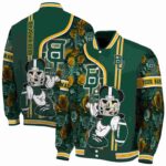 custom baylor bears rose mickey green jacket best selling jacketwow