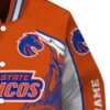 custom boise state broncos flaming football orange white jacket premium grade jacketwow