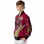 custom boston college eagles floral print maroon jacket best selling jacketwow