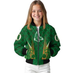 custom boston red sox shamrock pattern green jacket top rated jacketwow