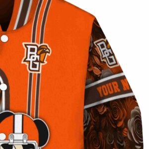 custom bowling green falcons rose mickey orange jacket premium grade jacketwow