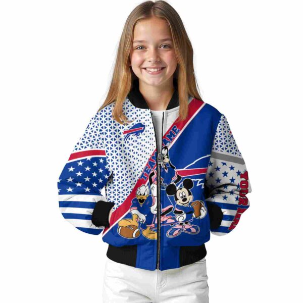 custom buffalo bills mickey donald goofy blue white jacket top rated jacketwow