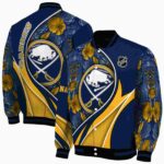 custom buffalo sabres floral print navy blue jacket best selling jacketwow