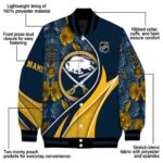 custom buffalo sabres floral print navy blue jacket best selling jacketwow