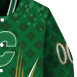 custom calgary flames shamrock pattern green jacket best selling jacketwow