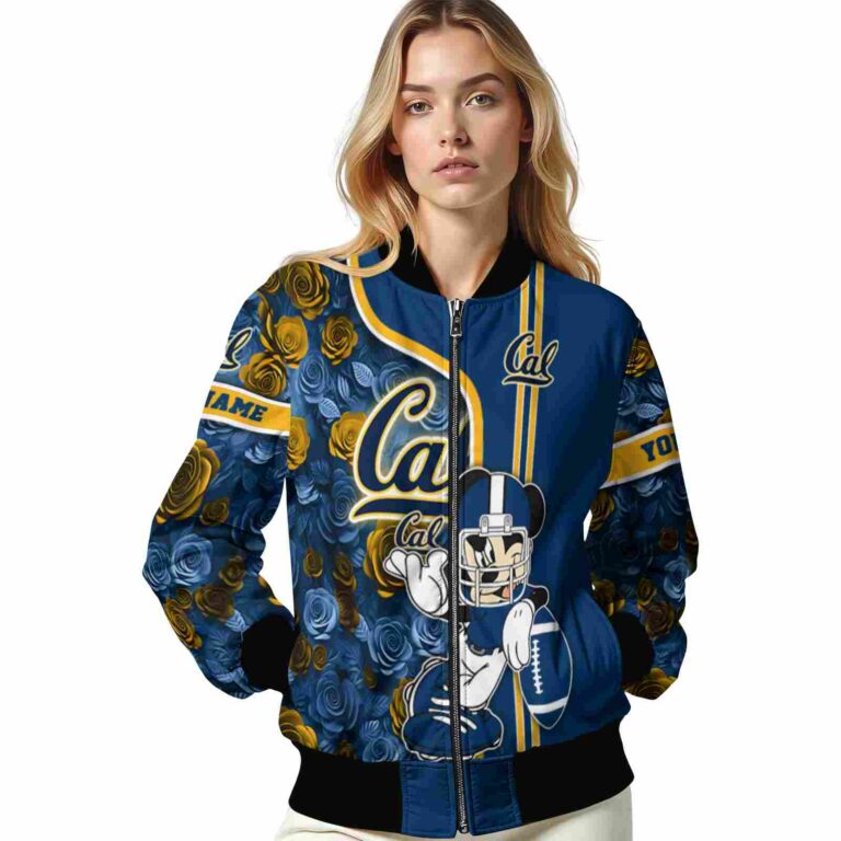 custom california golden bears rose mickey blue jacket latest model jacketwow