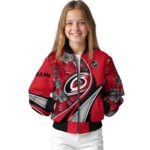 custom carolina hurricanes floral print red jacket best selling jacketwow