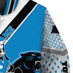 custom carolina panthers mickey donald goofy blue white jacket best selling jacketwow