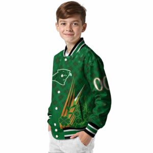 custom carolina panthers shamrock pattern green jacket trendy jacketwow