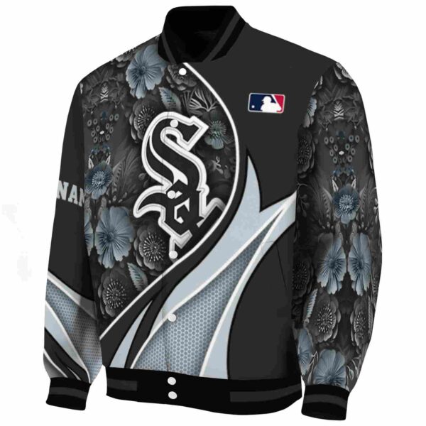 custom chicago white sox floral print black jacket best selling jacketwow