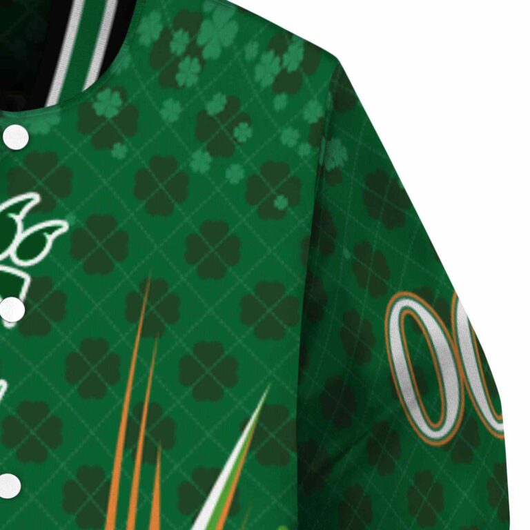 custom cincinnati bearcats shamrock pattern green jacket premium grade jacketwow