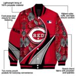 custom cincinnati reds floral print red jacket best selling jacketwow