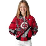 custom cincinnati reds floral print red jacket best selling jacketwow