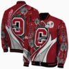 custom colgate raiders floral print maroon jacket fashion forward jacketwow