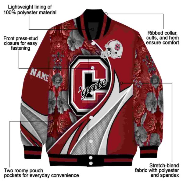 custom colgate raiders floral print maroon jacket new arrival jacketwow
