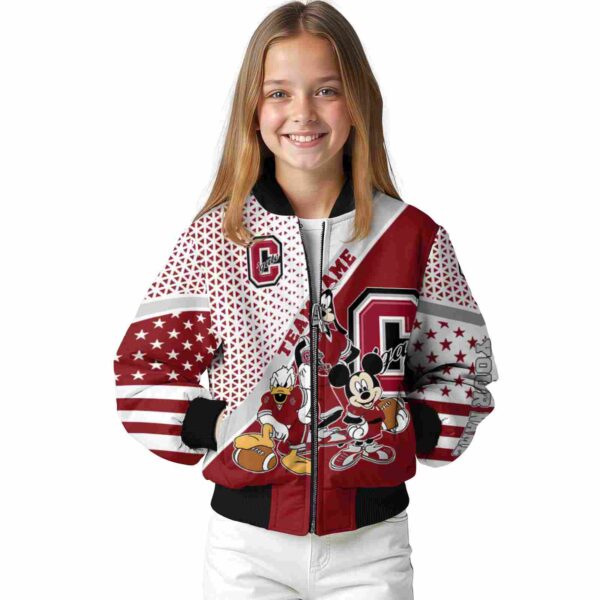 custom colgate raiders mickey donald goofy maroon white jacket top rated jacketwow