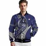 custom colorado rockies floral print blue jacket best selling jacketwow