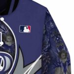 custom colorado rockies floral print blue jacket best selling jacketwow
