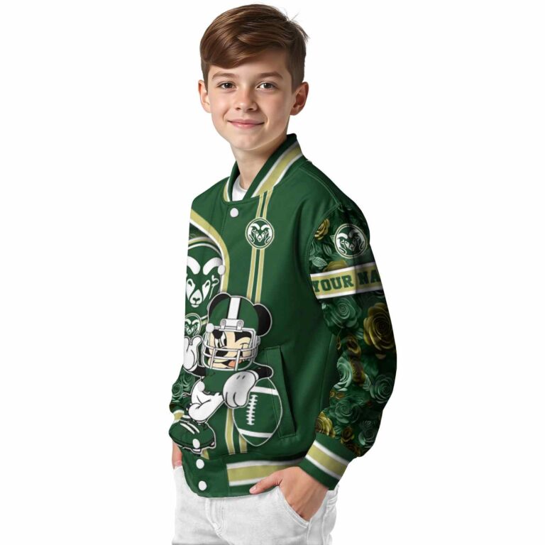 custom colorado state rams rose mickey green jacket trendy jacketwow