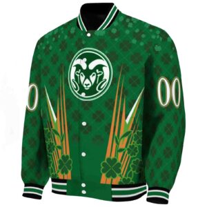 custom colorado state rams shamrock pattern green jacket best selling jacketwow
