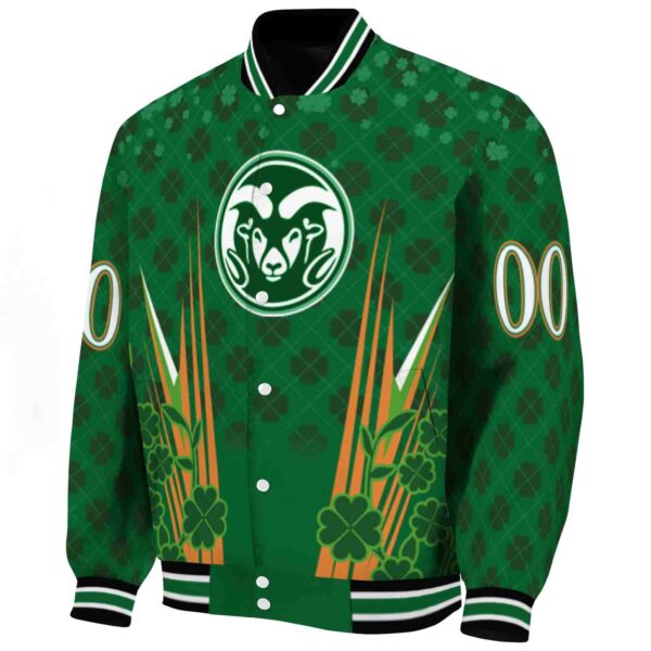 custom colorado state rams shamrock pattern green jacket best selling jacketwow