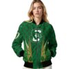 custom creighton bluejays shamrock pattern green jacket latest model jacketwow