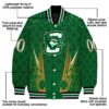 custom creighton bluejays shamrock pattern green jacket new arrival jacketwow