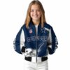 custom dallas cowboys flaming football blue white jacket top rated jacketwow