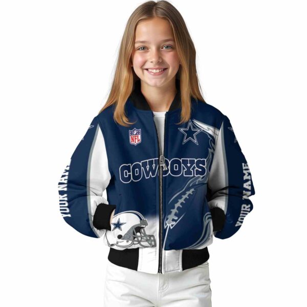 custom dallas cowboys flaming football blue white jacket top rated jacketwow