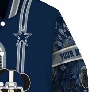 custom dallas cowboys rose mickey blue jacket premium grade jacketwow