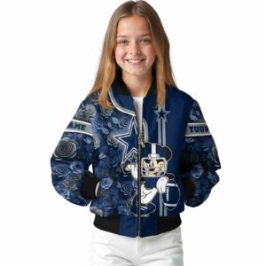 custom dallas cowboys rose mickey blue jacket top rated jacketwow