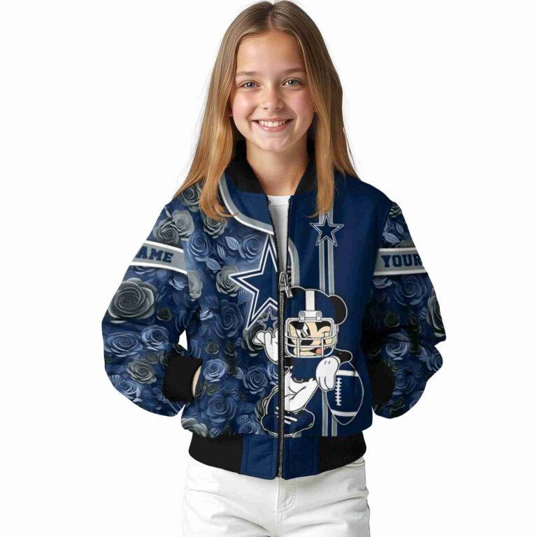 custom dallas cowboys rose mickey blue jacket top rated jacketwow