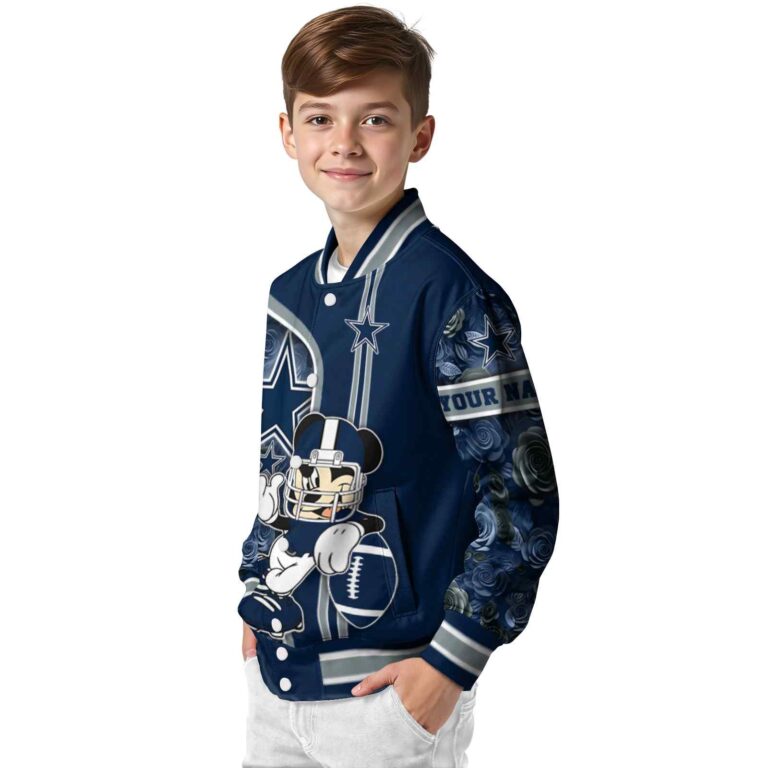 custom dallas cowboys rose mickey blue jacket trendy jacketwow