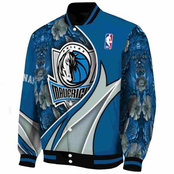 custom dallas mavericks floral print blue jacket best selling jacketwow