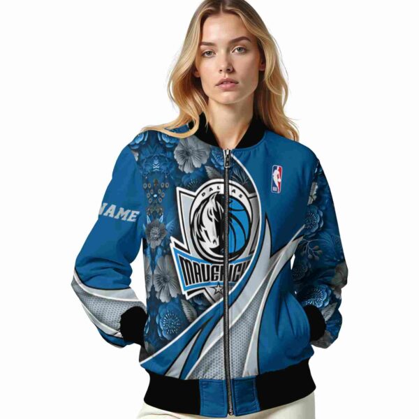 custom dallas mavericks floral print blue jacket latest model jacketwow