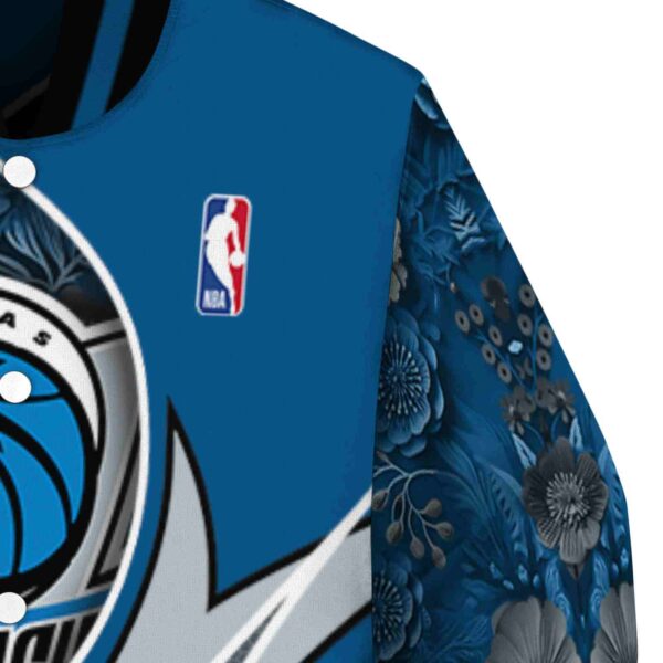 custom dallas mavericks floral print blue jacket premium grade jacketwow