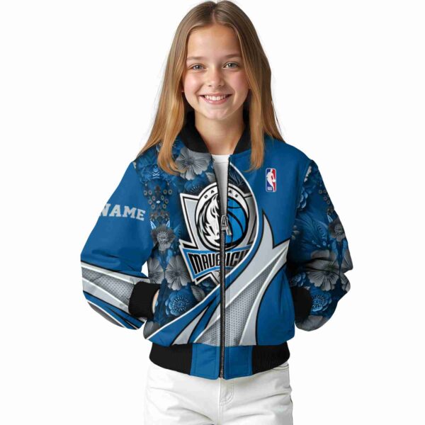 custom dallas mavericks floral print blue jacket top rated jacketwow