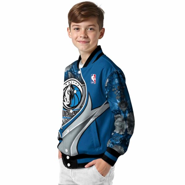custom dallas mavericks floral print blue jacket trendy jacketwow